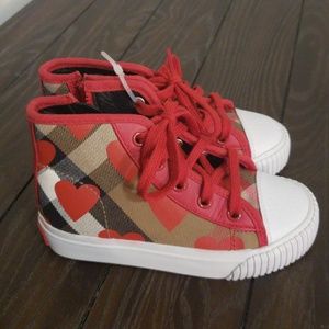 NWT Burberry Toddler High Tops